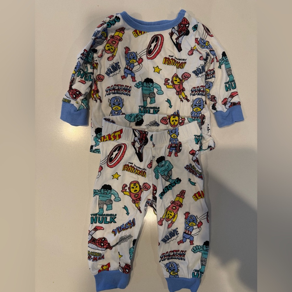 H&M Kids Pajama Set - Blue and White
